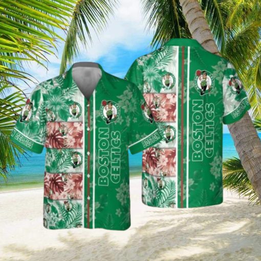 Boston Celtics National National Basketball Association 2023 Hibiscus Pattern V1 AOP Hawaiian Shirt