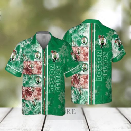 Boston Celtics National National Basketball Association 2023 Hibiscus Pattern V1 AOP Hawaiian Shirt