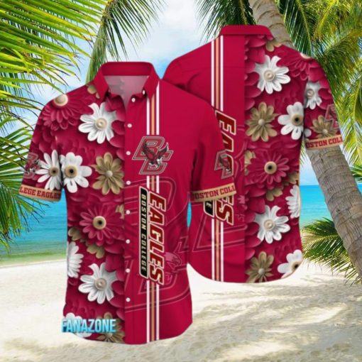 Boston College Eagles NCAA3 Flower Hawaii Shirt For Fans