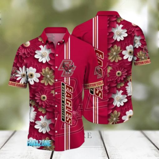 Boston College Eagles NCAA3 Flower Hawaii Shirt For Fans