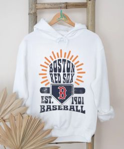 Boston Red Sox Sun Burst Est 1901 Baseball T Shirt