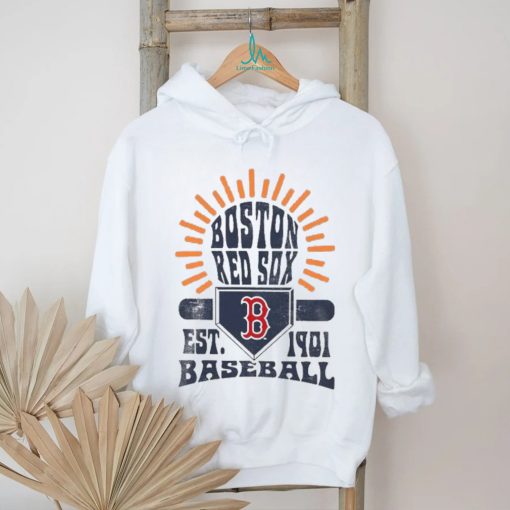 Boston Red Sox Sun Burst Est 1901 Baseball T Shirt