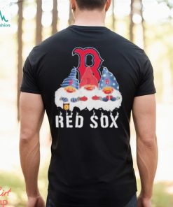 Boston Red Sox football team logo Gnomies Merry Christmas shirt