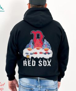 Boston Red Sox football team logo Gnomies Merry Christmas shirt