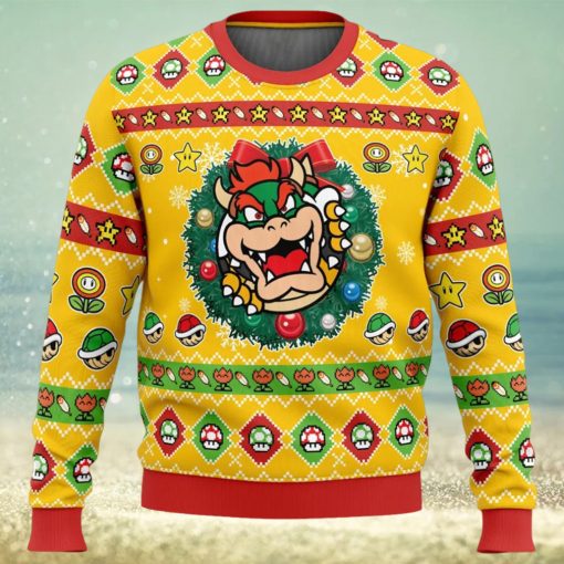 Bowser Super Mario Bros Ugly Christmas Sweater