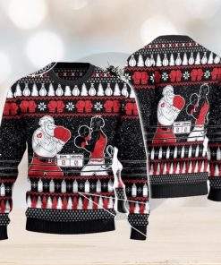 Boxing Lovers Gift Santa And Krampus Ugly Christmas Sweater Xmas Christmas Gift 3D Sweater