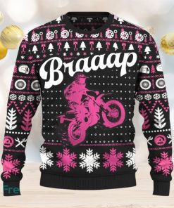 Braaap CRF250L Ugly Christmas Sweater New Pattern Motorcross Holidays Gift Fans