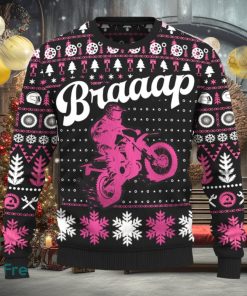 Braaap CRF250L Ugly Christmas Sweater New Pattern Motorcross Holidays Gift Fans