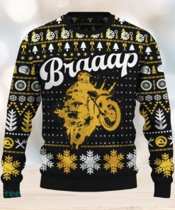 Braaap CRF450R Knitted Christmas Sweater Gift For Fans Holidays Familys