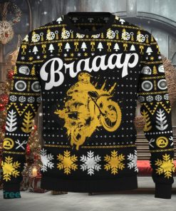 Braaap CRF450R Knitted Christmas Sweater Gift For Fans Holidays Familys