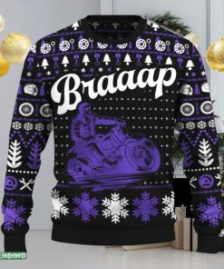 Braaap Cruiser Motorcycle Ugly Christmas Sweater New Pattern Motorcross Holidays Gift Fans