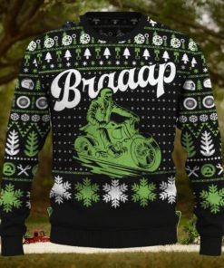 Braaap Cruiser Motorcycle Ugly Christmas Sweater