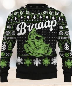 Braaap Cruiser Motorcycle Ugly Christmas Sweater