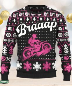 Braaap Hill Climb Motobike Ugly Christmas Sweater New Pattern Motorcross Holidays Gift Fans