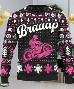 Braaap Hill Climb Motobike Ugly Christmas Sweater New Pattern Motorcross Holidays Gift Fans