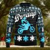 Braaap Dual Sport Motorcycle Ugly Christmas Sweater