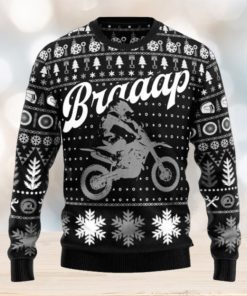 Braaap Moto Grey Version Ugly Christmas Sweater