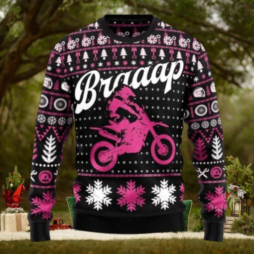 Braaap Moto Pink Version Ugly Christmas Sweater