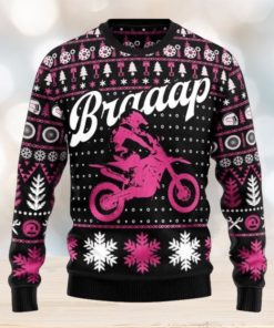 Braaap Moto Pink Version Ugly Christmas Sweater