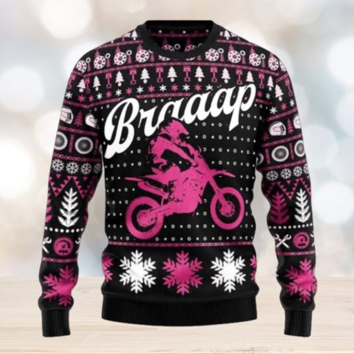 Braaap Moto Pink Version Ugly Christmas Sweater