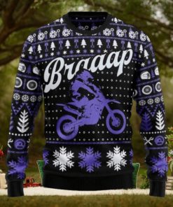 Braaap Moto Purple Version Ugly Christmas Sweater