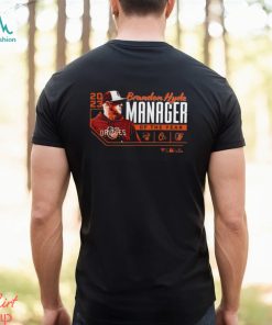 Brandon Hyde Baltimore Orioles 2023 Al Manager Of The Year T Shirt