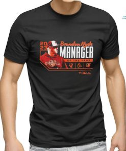 Brandon Hyde Baltimore Orioles Fanatics Branded 2023 AL Manager of the Year T Shirt