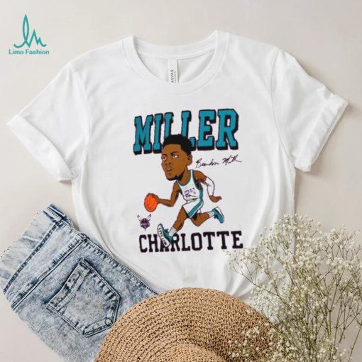 Brandon Miller Charlotte Hornets Homage Caricature Tri Blend T Shirt