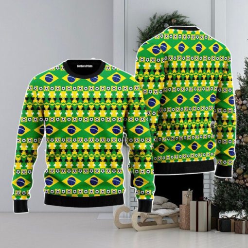 Brazil We Will Be A Champion Football Cup Christmas Unisex Ugly Sweater