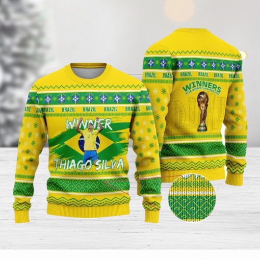 Brazil – Thiago Silva Winners Christmas Ugly Sweater