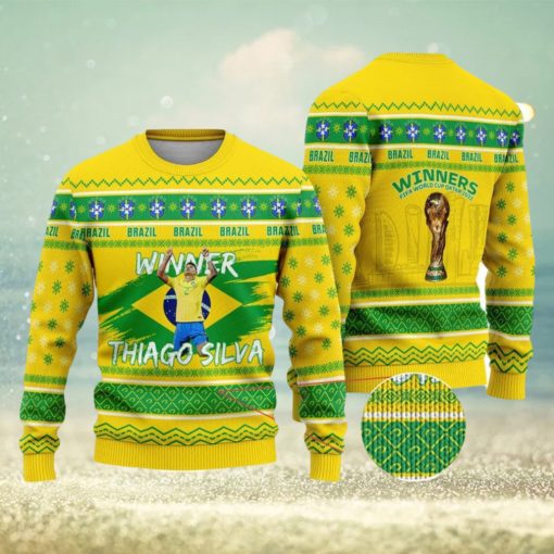 Brazil – Thiago Silva Winners Christmas Ugly Sweater