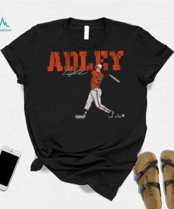 BreakingT Men's Baltimore Orioles Black Adley Rutschman Swing Graphic T Shirt