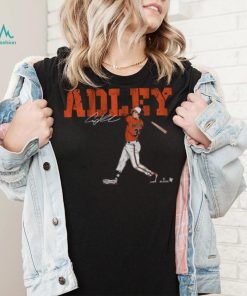 BreakingT Men's Baltimore Orioles Black Adley Rutschman Swing Graphic T Shirt