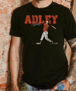 BreakingT Men's Baltimore Orioles Black Adley Rutschman Swing Graphic T Shirt