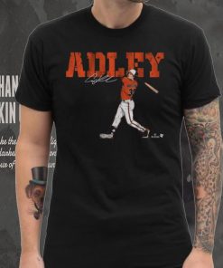 BreakingT Men's Baltimore Orioles Black Adley Rutschman Swing Graphic T Shirt