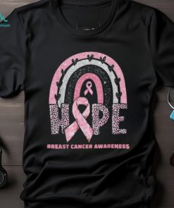 Breast Cancer Rainbow In October We Wear Pink Hope Support T Shirt