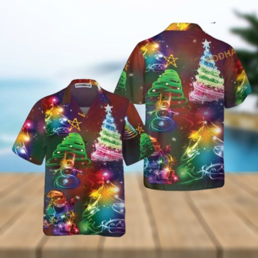 Bright Night & Merry Xmas Hawaiian Shirt, Funny Christmas