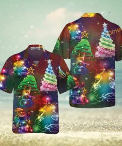 Bright Night & Merry Xmas Hawaiian Shirt, Funny Christmas