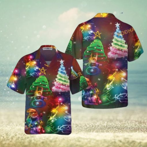 Bright Night & Merry Xmas Hawaiian Shirt, Funny Christmas