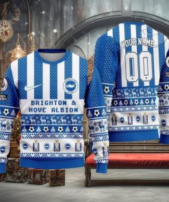 Brighton Hove Albion Ugly Christmas 3D Christmas Ugly Sweater Gift For Chirstmas