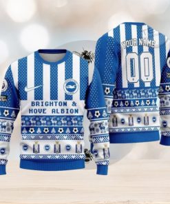 Brighton Hove Albion Ugly Christmas 3D Christmas Ugly Sweater Gift For Chirstmas