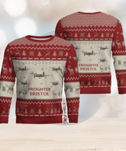 Bristol Freighter Aircraft Red Ugly Chrisrmas Sweater Aircraft Lover Veteran 3D Sweater Winter Gift