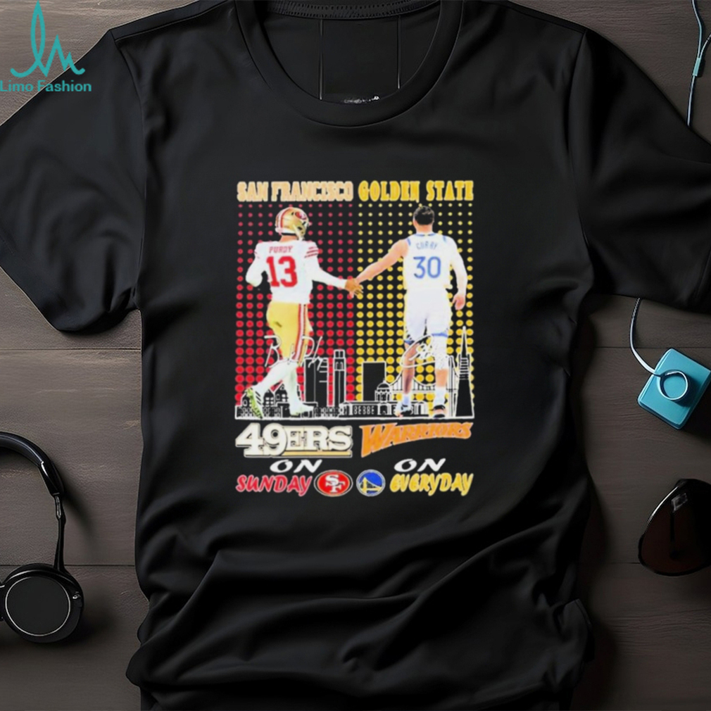 Brock Purdy And Stephen Curry Players San Francisco 49ers On Sunday Golden State Warriors On Everyday Signatures Logo Shirt Brock Purdy And Stephen Curry Players San Francisco 49ers On Sunday Golden State Warriors On Everyday Signatures Logo Shirt