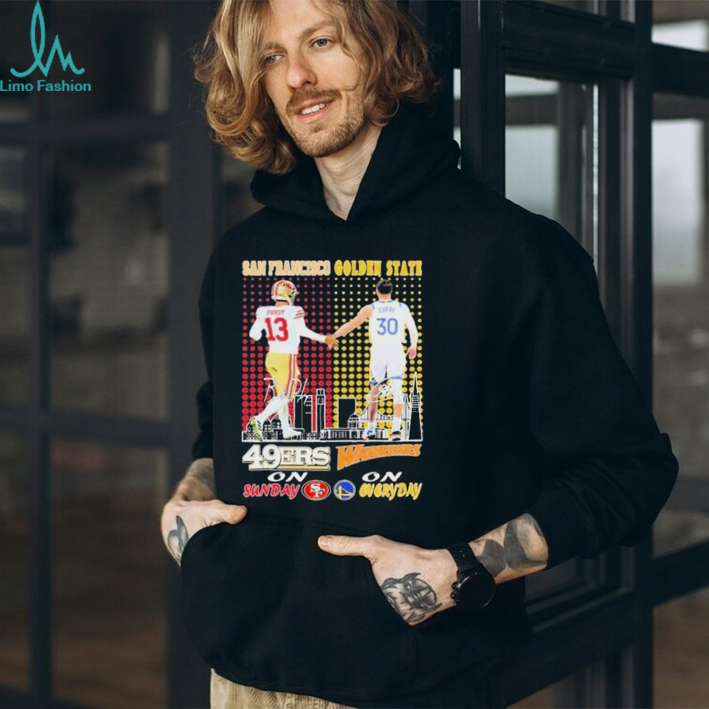 Brock Purdy And Stephen Curry Players San Francisco 49ers On Sunday Golden State Warriors On Everyday Signatures Logo Shirt Brock Purdy And Stephen Curry Players San Francisco 49ers On Sunday Golden State Warriors On Everyday Signatures Logo Shirt