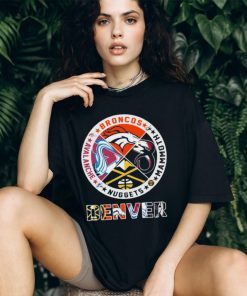 Broncos, Mammouth, Nuggets And Avalanche Denver Sports Teams Logo Shirt
