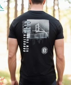 Brooklyn Nets Skyline Graphic Black T Shirt
