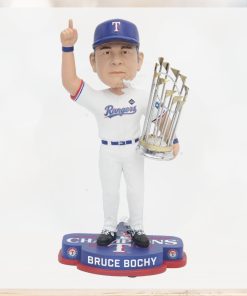 Bruce Bochy Texas Rangers 2023 World Series Champions Bobblehead Ornament