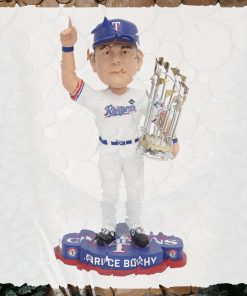 Bruce Bochy Texas Rangers 2023 World Series Champions Bobblehead Ornament