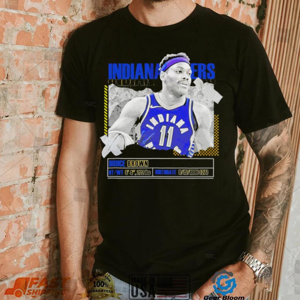 Bruce Brown Indiana Pacers basketball player pose paper gift shirt Bruce Brown Indiana Pacers basketball player pose paper gift shirt