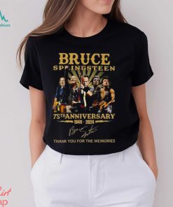 Bruce Springsteen 75th Anniversary 1949 – 2024 Thank You For The Memories T Shirt